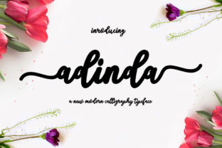 Adinda: The Endearing Script Crafted from Brush Pen and Pencil