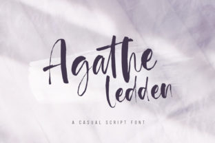 Agathe Ledden: A Lighthearted Script Font for Today’s Creative Landscape
