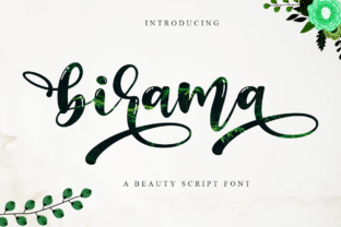 Birama: Contemporary Hand-Lettered Script with Flowing Swashes