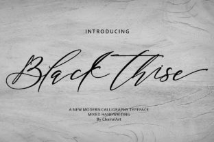 Black Thise – The Modern Script Font That Brings Elegance to Every Word