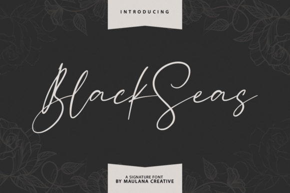 Blackseas: Understanding a Modern Script Font with Handcrafted Warmth