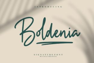 Boldenia: A Gorgeous Script with a Light, Contemporary Feel