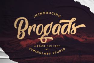 Brogads: A Magical Script Font with Timeless Elegance