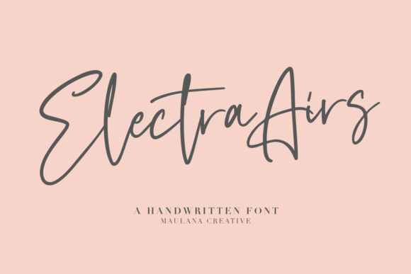 Electra Airs: A Practical Look at This Soft Hand-Lettered Script Font