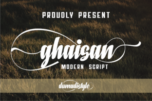 Ghaisan: A Modern Script Font for Elegant Design