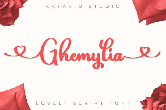 Ghemylia: A Romantic Script Font with Extensive Alternates
