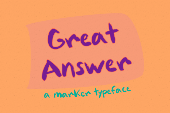 Great Answer: The Playful Script Font for Crafters