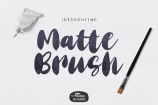 Matte Brush: Handdrawn Script with Cute Charm
