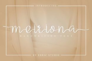 Meiriona: The Gorgeous, Classy Script Font with Modern Charm