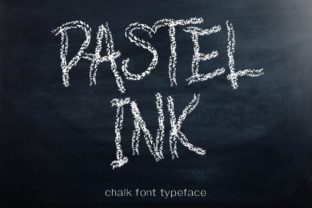 Pastel Ink: A Raw Script Font with Dry Brush Soul