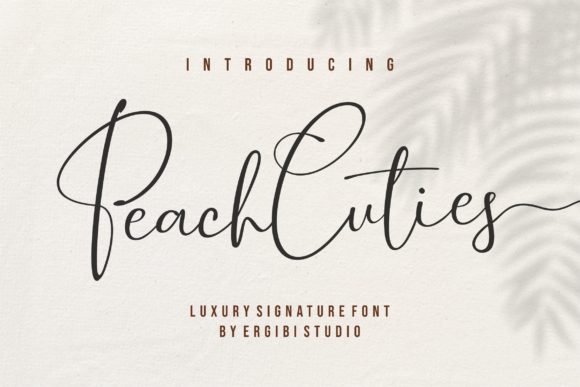 Peach Cuties: A Playful Script Font for Creatives