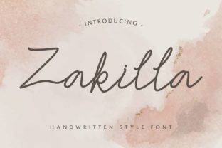 Zakilla: The Friendly Handwritten Font with Artful Flair